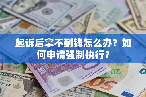 北京起诉后拿不到钱怎么办？如何申请强制执行？