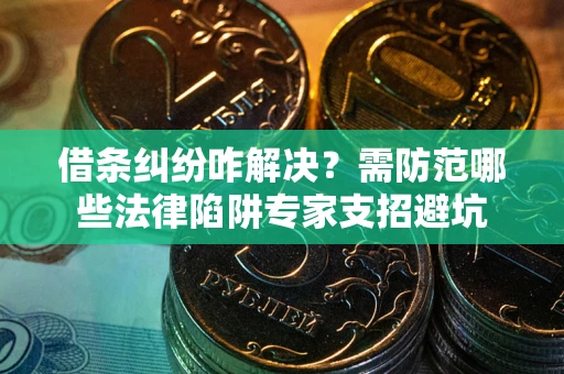 北京借条纠纷咋解决？需防范哪些法律陷阱专家支招避坑