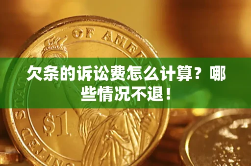 北京欠条的诉讼费怎么计算？哪些情况不退！